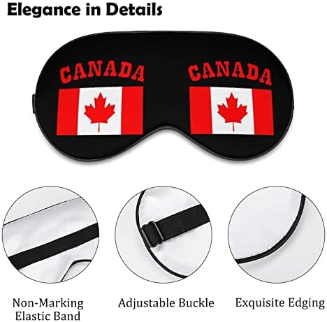 Kanada listova mapla maska ​​za zatamnjevanje za spavanje noćne očiju sa podesivim kaišem za muškarce