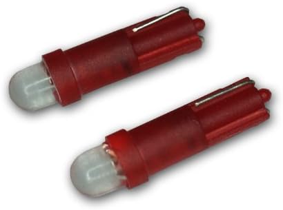 TuningPros LEDIG-T5-R1 Germenični instrument LED žarulje T5, 1 LED crveni set 2-PC