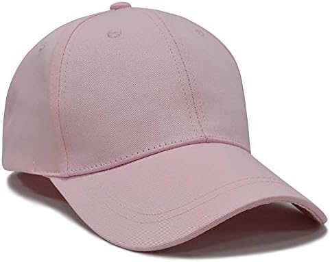 Hongshang Ponytail Svi pamučni bejzbol kapu Comfy Sportski šešir Dnevni nošenje neuredan visokog odgovara svima ružičastog za gril