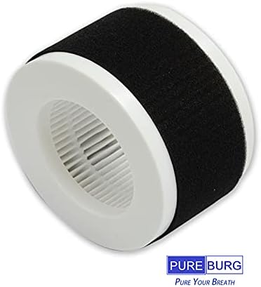 Pureburg 2-paket zamjena 2-in-1 HEPA filtri Kompatibilan je s PRO Breete mini pročišćivač zraka PB-P02, broj dijela PB-P02F