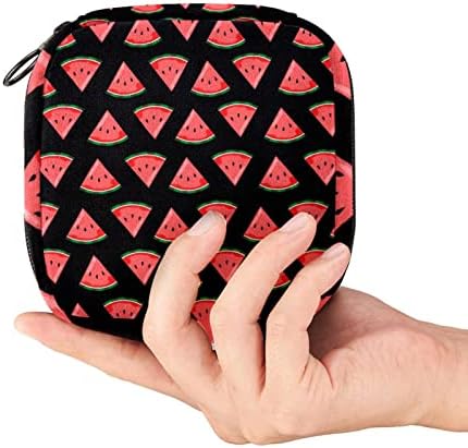 Torba za čuvanje higijenskih uložaka u obliku lubenice torba za čuvanje menstrualnih jastučića prenosiva torbica za menstrualne čašice sa patentnim zatvaračem za tinejdžerke Žene dame