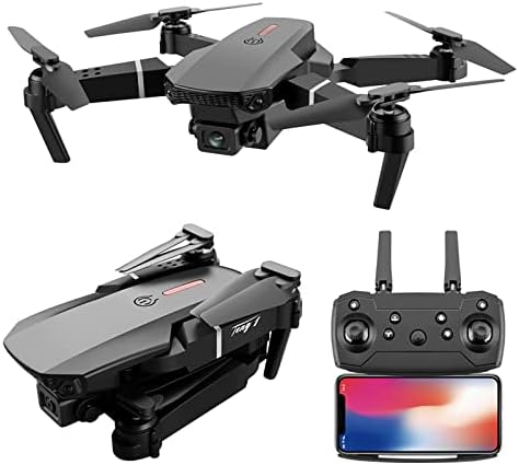 Drone sa 4K Dual HD kamera, Mini Folding WiFi FPV Drone RC Quadcopter za odrasle i, gestikulacije Selfie, jedan ključ Start, 3D Flips, Igračke Pokloni za dječake djevojčice