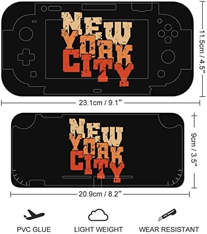 Retro naljepnice s naljepnicama u New Yorku pokrivaju prednju ploču za zaštitu kože za Nintendo