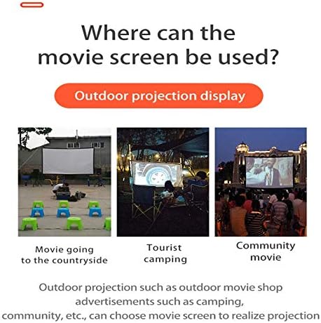 PBKINKM 4: 3 Screen projektor gustoće viseće 100/10 / 150 inča 1080p 3D 4K prenosni sklopivi projekcijski filmovi