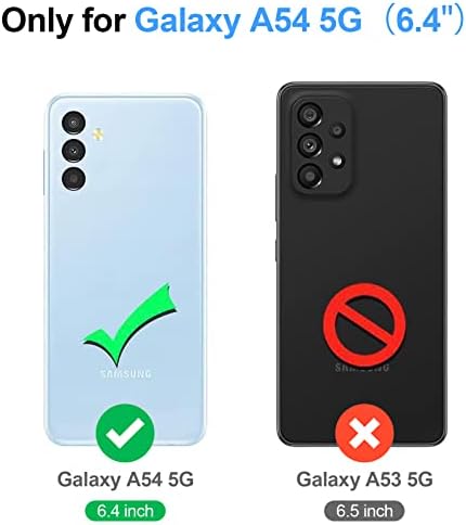 Antsturdy za Samsung Galaxy A54 5G futrola za novčanik 【RFID blokada】【Zipper Poket】【7 Slot za kartice】 PU Koža Flip Folio zaštitni poklopac držač kreditne kartice sa narukvicom za muškarce žene, svijetlo ljubičasta