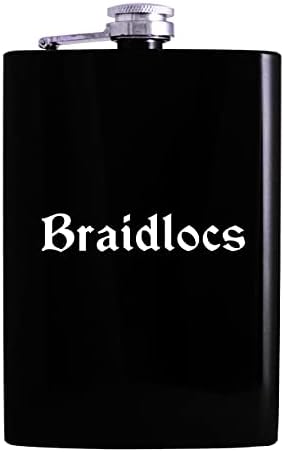 Braidlocs - 8oz Hip tikvica za piće alkohola, Crna