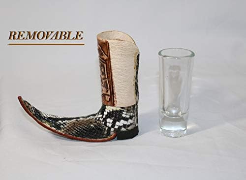 El Mexicanito Meksička čaša za čizme / kožna Mini čizma Tequila Shot / Artisan Bota Tribalera
