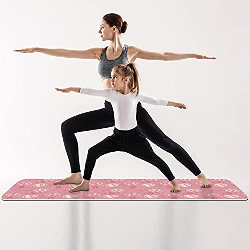 Siebzeh Pink Eggs uzorak za Uskrs Premium Thick Yoga Mat Eco Friendly Rubber Health & amp; fitnes non Slip