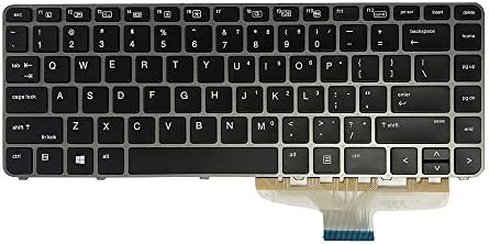 Zahara Laptop Backlit SAD tastatura zamjena za HP Elitebook Folio 1040 G3 818252-001 844423-001 9Z.NCHBQ.001, NSK-CY0BQ