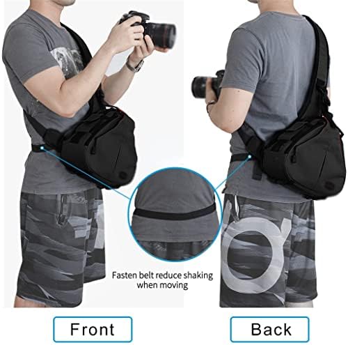 Yllwh DSLR torbe za kamere profesionalna torba preko ramena sa poklopcem za kišu za stativ za SLR sočiva za muška putovanja na otvorenom