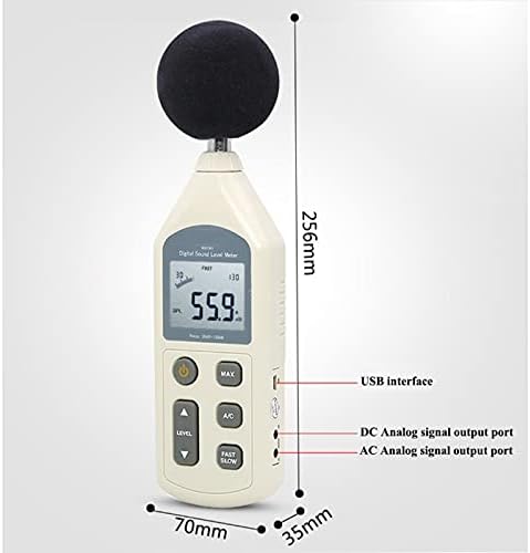Jieseing digitalni mjerač nivoa zvuka 30-130dB mjerni instrument za mjerenje buke Disibel Nadgledanje