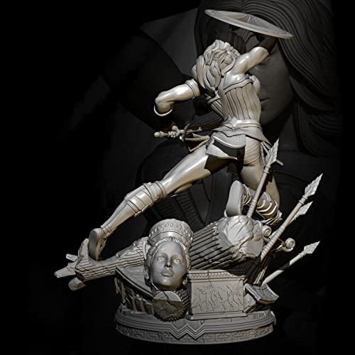 ETRIYE 75mm 1/24 Resin Soldier Model Ancient Fantasy Goddess Of War Diecast character model Kit / Bk412
