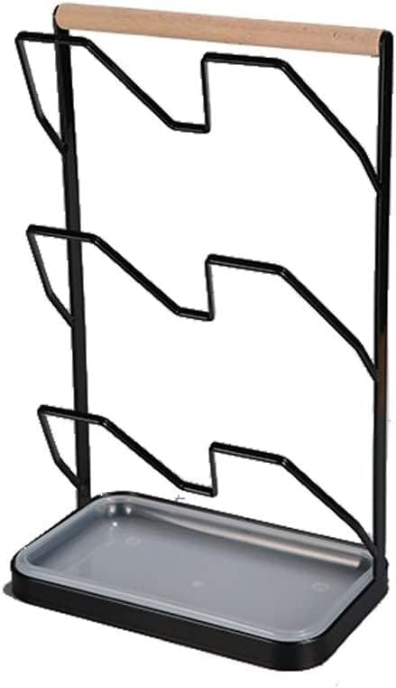 KOAIUS stalak za poklopac kuhinjska zidna viseća polica bez perforiranih komada za odlaganje poklopaca za lonce primjenjivih na stalak za kuhinjske peći