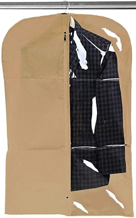 BlueQueen ekskluzivna torba za sako|presvlaka za garderobu|Navlaka za vješanje odjeće za jaknu, odijelo, haljine|Poluprozirna / pakovanje od 3 komada
