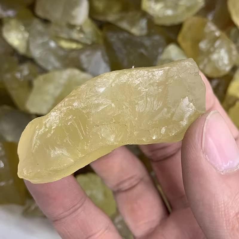 Leevon 1pc sirovi prirodni citrinski kvarcni kristalni grubi specimente kamenje minerale riblje spremnik DIY 100g-150g yuannyin