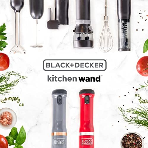 Crna + Decker kuhinja u štandu bežični uranjanje blende, 3 u 1 višestruki set alata, ručni blender sa priključnim punjenjem, umući