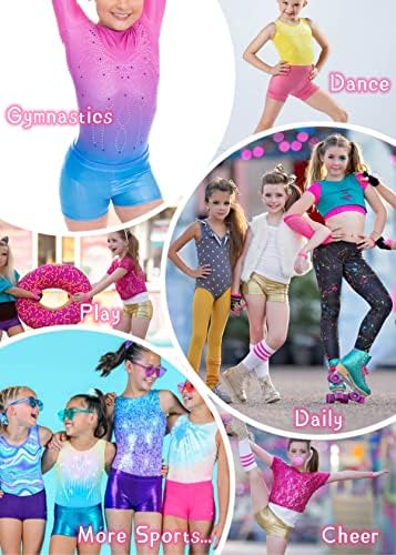Modafans 2 Pack Girls Dance Shorts Gimnastička kratke hlače Atletski kratke hlače plesna odjeća Biketards