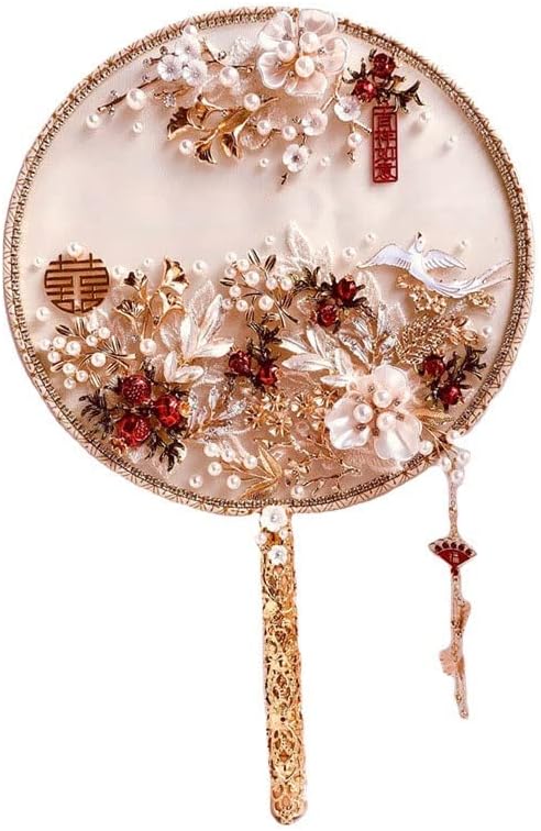 N / A Zlatni montirani ventilatorski buketi ručno rađeni cvijeće Zerded kineski metalni okrugli ručni nakit za vjenčanje