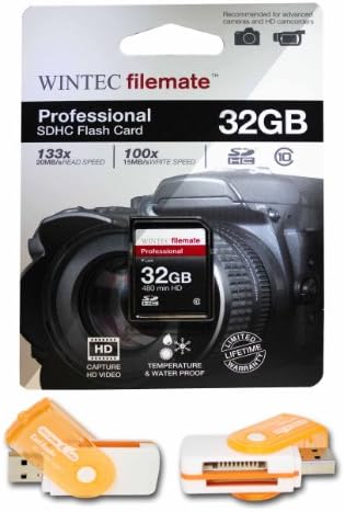 32GB Klasa 10 SDHC memorijska kartica velike brzine za Olympus SP-800UZ SP-810UZ kamere. Savršeno za brzo kontinuirano snimanje i snimanje u HD-u. Dolazi sa Hot Deals 4 manje sve u jednom čitač okretnih USB kartica i.