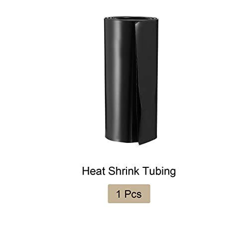 Tube za toplinu odbojnica tanka PVC baterija, [za električnu 18650, DIY baterija] - 85 mm Stan 1 m LONG / CRNO / 1 PCS