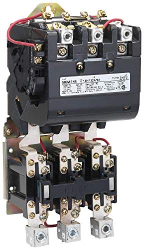 Siemens 14hp320f81 pokretač motora za teške uslove rada, Bimetalno preopterećenje sa ambijentalnom kompenzacijom, ručno/automatsko resetovanje, Otvoreni tip, NEMA 12/3 i 3R otporno na vremenske uslove, 3 faze, 3 pola, 3 nema veličina, 90a kontaktor amp ocjena, 120 odvojena kontrola na 60Hz Volt
