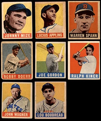1948-49 List bejzbol gotovo kompletan set w / o paige vg +