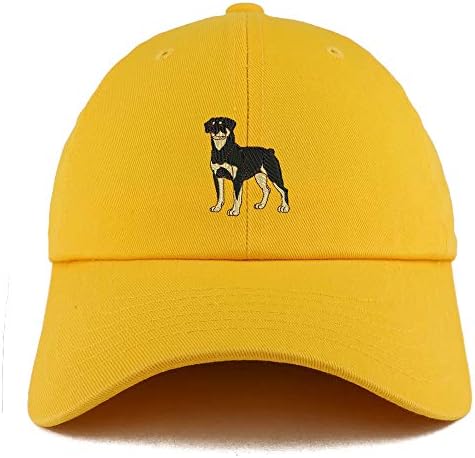 Trendy Odjeća s odjećom Rottweiler pas vezeni niski profil meka pamuk tata kapa