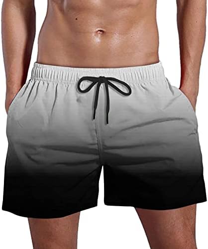 DuDubaby Muške Pantalone Opušteno Krojenje Letnje Plivanje Brzo Sušenje Džepova Plus Pantalone