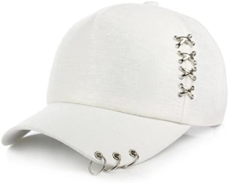 ZSEDP bejzbol kapa, metalni Kros obruč ukrasni šešir za sunce, bejzbol kapa u Hip-hop stilu