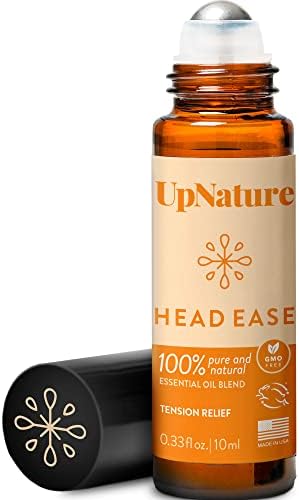 Head Ease esencijalno ulje Roll On Blend-prirodno oslobađanje napetosti glave sa uljem od peperminta, ulje ruzmarina i ulje tamjana terapeutski stepen-opuštajuća aromaterapija esencijalno ulje