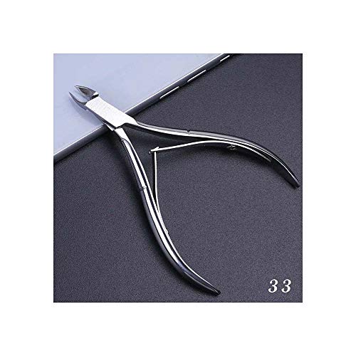 1kom dvostrani Nail Art odstranjivač zanoktica od nerđajućeg čelika za pedikuru za pedikuru viljuška