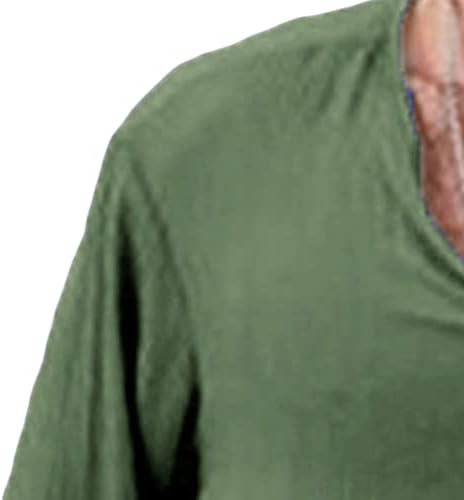 DGHM-Jlmy muške majice na tajlandsku majicu V-izrez plaža Yoga Top bluza V-izrez Solidačka majica s dugim rukavima
