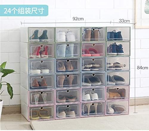 Anncus 6pcs / Set zadebljane flip cipele Prozirna futrola za ladicu Plastična kutija za cipele Skladištenje kutija za pohranu cipela Organizator za pohranu cipela -