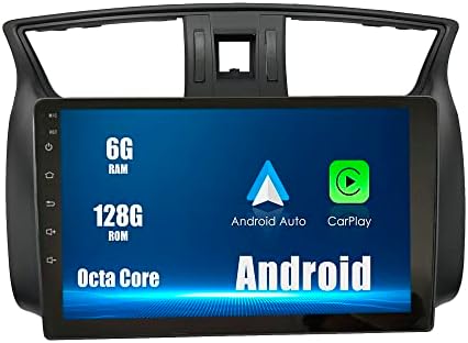 Android 10 Autoradio auto navigacija Stereo multimedijalni plejer GPS Radio 2.5 D ekran osetljiv na dodir forNISSAN SYLPHY 2012-2021 Okta jezgro 6GB Ram 128GB ROM