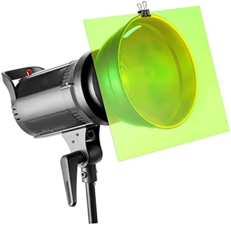 Solustre Clear Jel 9pcs Color Filter Una Filteri Light Filteri Film Plastični listovi Flash strob filter