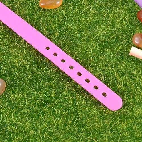 Toyvian Silikonske narukvice podesive gumene narukvice za djecu gumene narukvice slatke narukvice sa rupama za dječake i djevojčice
