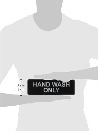 Thunder Group PLIS9333BK Samo za pranje ruku Poznakom sa simbolima, 9 po 3 inčni