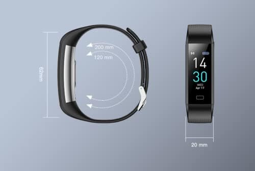 BUMIYA fitnes Tracker sa ekranom u boji za pregled otkucaja srca, aktivnosti i praćenja sna na prvi pogled.