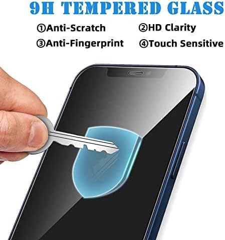 AVOAR 3 zaštitnik ekrana za iPhone 11 / iPhone XR, za iPhone 11 zaštitnik ekrana, 6.1 inčni HD prozirno kaljeno staklo za cijeli ekran, protiv ogrebotina, bez mjehurića, za slučaj kućišta