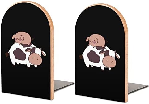 Završava se knjiga o kravama i svinjama za police drveni stalak za knjige držač za knjige za dekoraciju