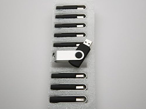 10 1GB Flash Drive - skupno pakovanje - USB 2.0 1 GB okretni dizajn u crnoj boji