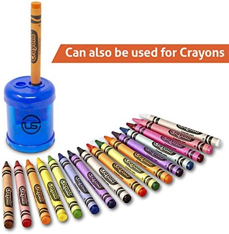 Oštrineri za olovke, 8 pakovanja plava oštrica dvostruke rupe sa oštricama za olovke za olovke Ručni olovke za redovito i prevelike olovke ili bojice