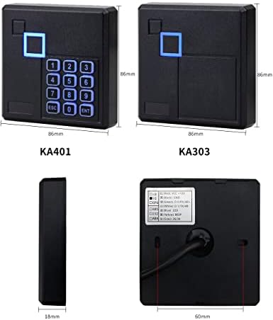 Kontrolni program za kontrolu kartice za lozinku 13,56MHz 125kHz Vanjski vodootporan Wiegan 26 ili 34 Protokol Kontaktni NFC RF prevucite prstom