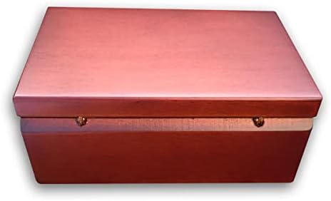 Igrajte [Sretan rođendan] Smeđa Color Wooden Music Box kutija za nakit sa SANKYO Glazbenom pokretom