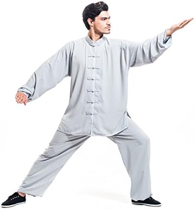 Icnbuys muški kung fu tai chi uniformu pamuk svile