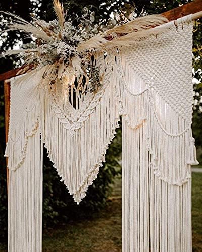 Generička luksuzna ručno rađena makrame pozadina za vjenčanje, zidna vješalica, zavjesa od pamučnog