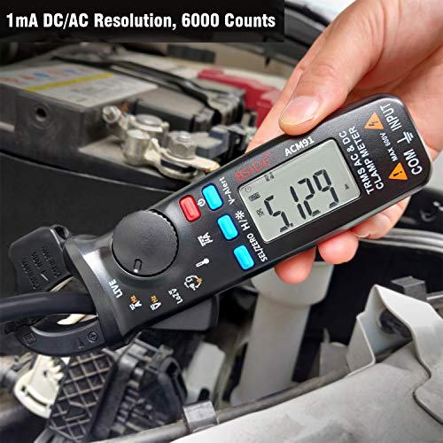 1MA DC stezaljka TRUE RMS 6000 broji auto-raspon digitalnog multimetra kapaciteta Ohm Provjera uživo V-Alert Tester za napon niskog impedance za HVAC Automotive