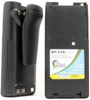 2x paket-Icom BP-210 dvosmjerna Radio baterija sa zamjenom kopče - kompatibilna sa Icom BP-209n baterijom,