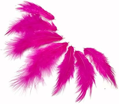 Moonlight Feather, Craft Perje - Rooster Chickabou Paperje Perje-Jednobojna Vruće Ružičasta