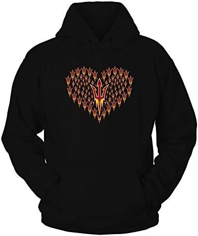 Fanprint Arizona State Sun Devils Hoodie - logo srce
